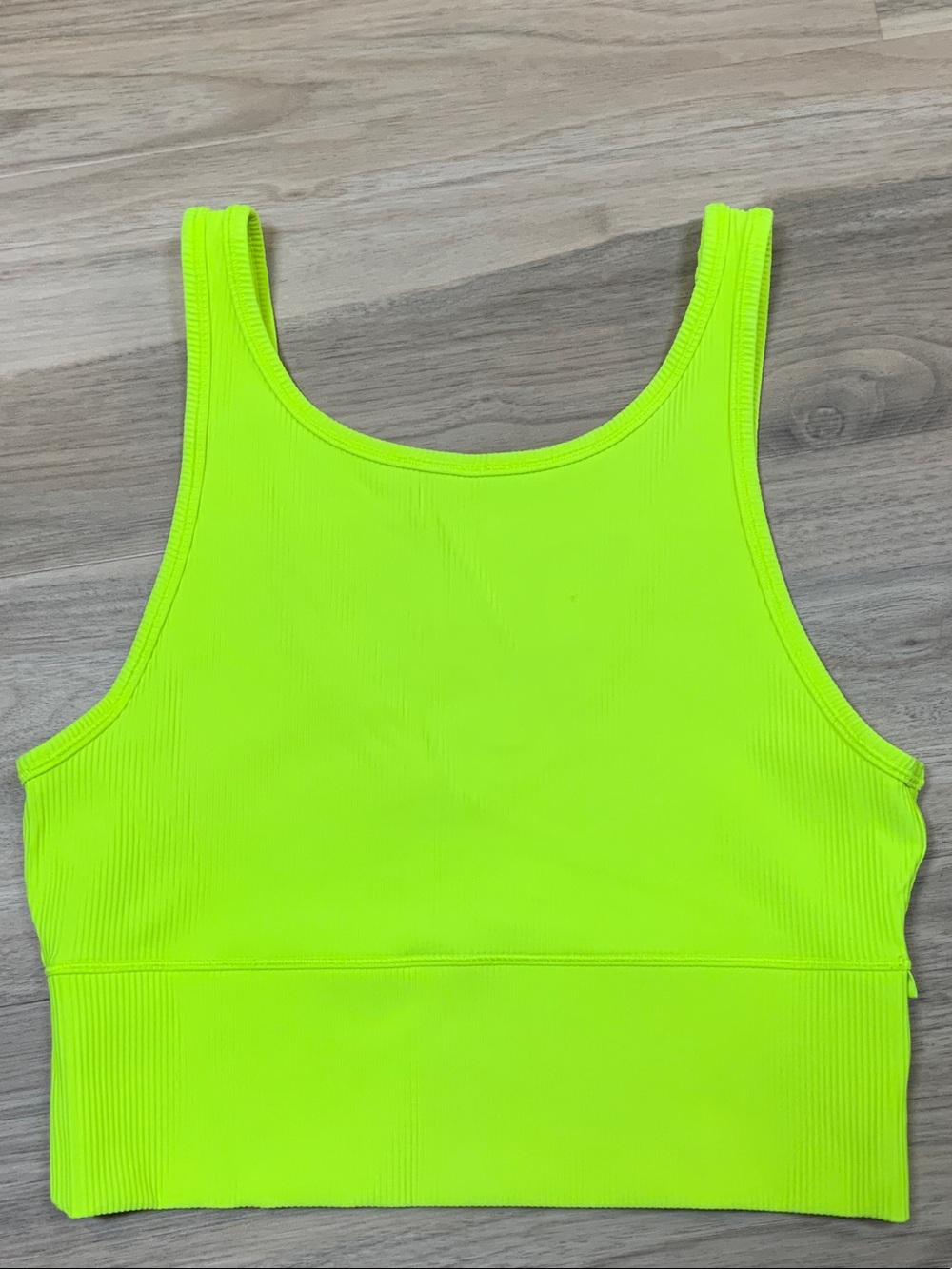 lululemon athletica Neon Power Pivot Ribbed Reversible Crop Tank